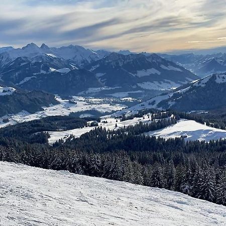 Confortable Chalet Avec Magnifique Vue En Gruyere. Шарме Екстериор снимка